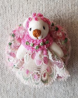 Tiny Teddy Bear Brooch