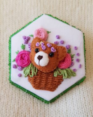 Hexagon Brooch