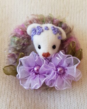 Purple Brooch
